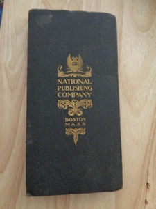 National Publishing Company Map Massachusetts Rhode Island Connecticut 1900 HC - Picture 1 of 1