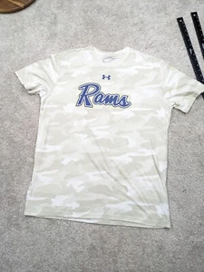 Under Armour LA Rams Mens XL Shirt Camo Tan White Loose Heatgear Las Angeles NFL - Picture 1 of 6