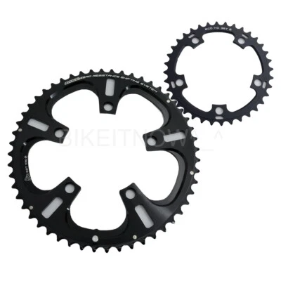 10Speed Bicycle Chainring 52-36T, Driveline 7075/T6, BCD 110mm Black - Image 1 of 4