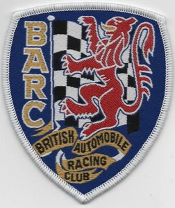 British Automobile Racing Club Woven Badge 75 x 89mm - Foto 1 di 1