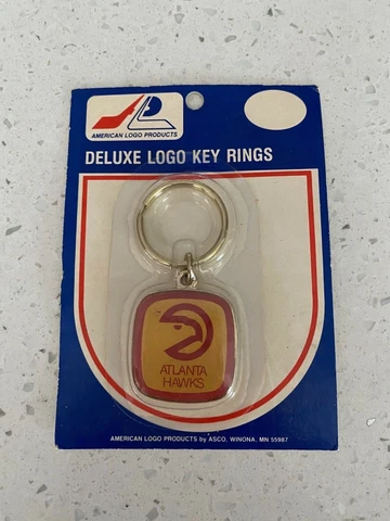 ATLANTA HAWKS VINTAGE NBA BASKETBALL KEY RING KEY CHAIN NEW OLD STOCK NEW Cover