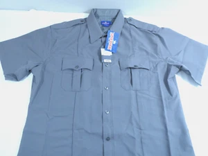 SPIEWAK SU310Z MEN 2XL PROFESSIONAL POLY W/ SORBTEK SHORT SLEEVE ZIPPER SHIRT - Picture 1 of 2