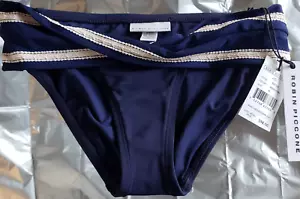 ROBIN PICCONE ABI INDIGO/ECRU BIKINI BOTTOMS NWT - Picture 1 of 14