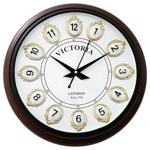 Hanging Wooden Wall Clock Style Art Unique Decorative for Home & Office - Picture 1 of 6