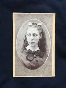 CDV Victorian Beautiful Contrast By M. Boyes Photographic Artist Little Marsh PA - Picture 1 of 12