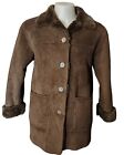 Fuda Coat Faux Fur Women's Small Coat Button up Front Pockets Fu day New York