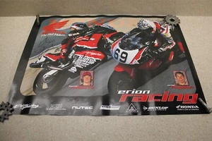 SIGNED Kurtis Roberts Erion Racing Nicky Hayden Team Honda Poster Shop Sign 7597 - Picture 1 of 9