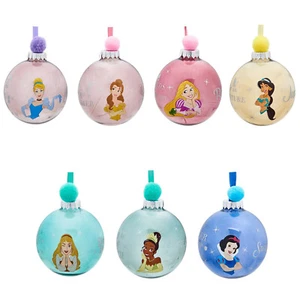 Walt Disney Weihnachtskugeln Prinzessinnen pastell - Set mit 7 Stück DI2119 - Bild 1 von 11