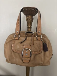 Coach F13111 Very Large Handbag Tan Gold “Preowned.” - Picture 1 of 24