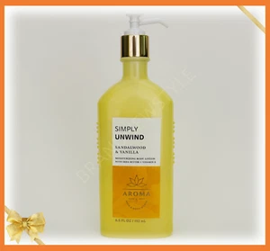 BATH & BODY WORKS AROMATHERAPY SIMPLY UNWIND Vanilla & sandalwood BODY LOTION - Picture 1 of 1