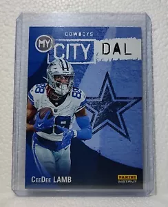 CeeDee Lamb 2023 Panini NFL #17 My City Football Card Cowboy 1/344 - Foto 1 di 2
