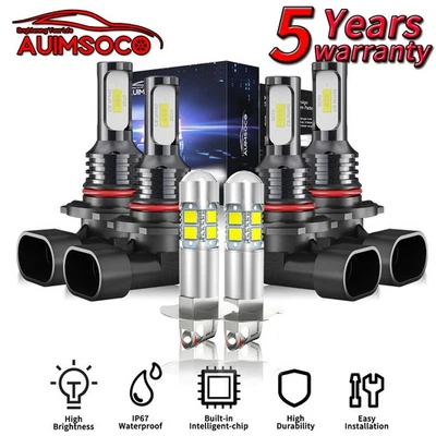 Faros LED para Chevrolet Blazer 1993-1996 haz alto/bajo + luz antiniebla 36000LM Foto 1 de 4