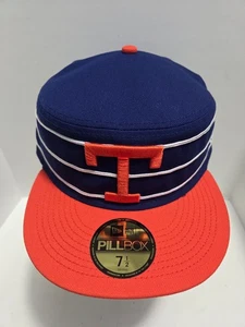 Norfolk Tides New Era Pillbox cap 7 1/2 ~ Orange T Logo ~ MILB ~ NWOT - Picture 1 of 7