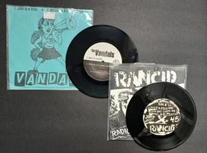 Rancid Vandals 2x 7" EP Lot 90s Punk Fat Wreck Cords NOS NOFX Queers Epitaph OG - Picture 1 of 2