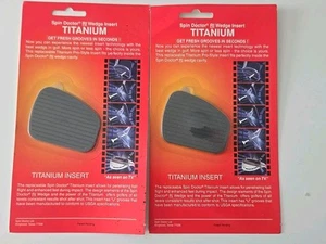 Lot 2 Spin Doctor RI Wedge Insert ~ TITANIUM 53710 ~ More Backspin New & Sealed - Picture 1 of 3