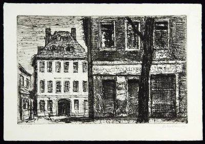 Kunst in der DDR, 1989. Radierung Bernhard KOBAN (1931-2022 D) handsigniert 2/20 - Bild 1 von 2