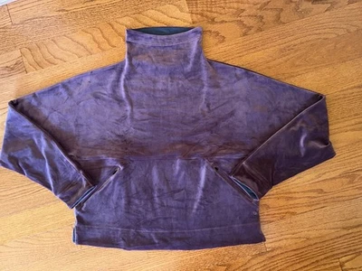 Pullover prAna Para Mujer Talla S Pheonix Púrpura Terciopelo Terciopelo Cuello Embudo - Nuevo Foto 1 de 3
