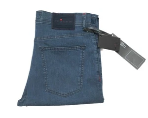 Kiton Napoli $1,480 NWT Blue 5 Pocket Button Fly Stretch Cotton Jeans 33 US - Picture 1 of 9