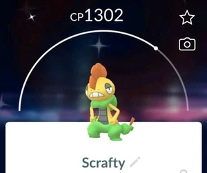Pokemon Go/Shiny Scrafty/Registered Or Unregistered Tr@de Available  - Picture 1 of 1