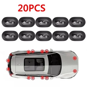 20Pcs Black Car Door Anti-Shock Silicone Pad Shock-Absorbing Gasket Accessories - Picture 1 of 12