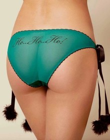 Agent Provocateur Noellah Hohoho Green Brief S/M New