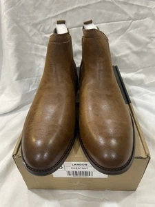 New Vance Co. Landon Mens Brown Faux Leather Boots, Size 13, Color Chestnut - Foto 1 di 6