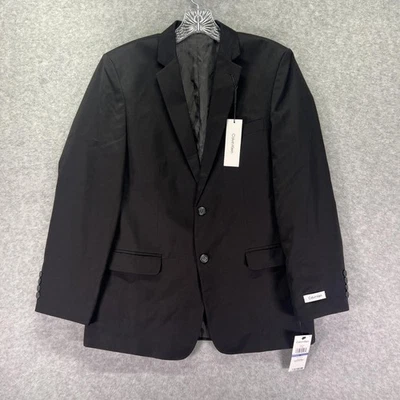 Chaqueta Blazer Calvin Klein Niños 18 Husky Negro Traje Formal Abrigo Foto 1 de 4
