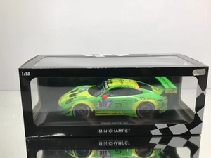MINICHAMPS 187912 PORSCHE 911 GT3 R MANTHEY GRELLO NBR 2018 #912 -1:18- GOOD IB - Bild 1 von 11