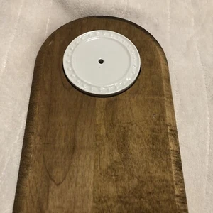 JK Adams For Nora Fleming Tasting Board Walnut Pearl Dot Retired Bread/ Cheese - Picture 1 of 10
