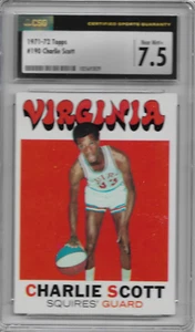 Charlie Scott Rookie RC 1971 Topps #190 - CSG 7,5 casi como nuevo Celtics Salón de la fama - Imagen 1 de 1