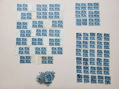 Scott 938 Texas Statehood 1945 3c US Plate Blocks 80 Unused Stamps +224 more - Image 1 of 4