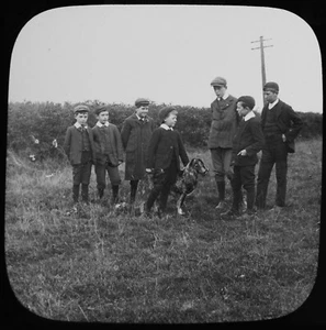 FOTO CORISTER JIM Nº12 C1913 Linterna Mágica Diapositiva PERRO EDUARDIANO HISTORIA SOCIAL - Imagen 1 de 3