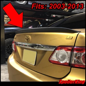 SPK 284G Rear Trunk Duckbill Lip Spoiler (Fits:Toyota Corolla 2003-2008 4dr) - Picture 1 of 12