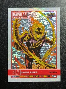 2021-2022 Upper Deck Marvel Annual π₯ GHOST RIDER SILVER SPARKLE PARALLEL π₯ - Picture 1 of 2