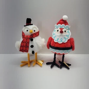 2 Target Wondershop 2021 Christmas Featherly Friends TUNDRA Schneemann JOLLY Santa - Bild 1 von 4