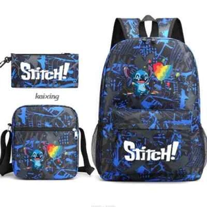 Lilo And Stitch 3pcs/set Teens School Bag Backpacks School Bookback Shoulder Bag - Picture 1 of 55