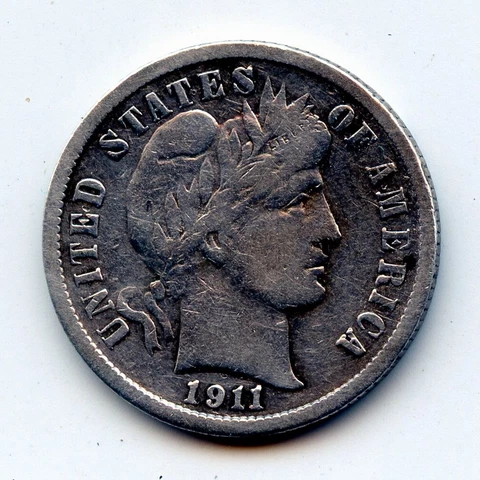 1911-s Barber dime (SEE PROMO) Cover