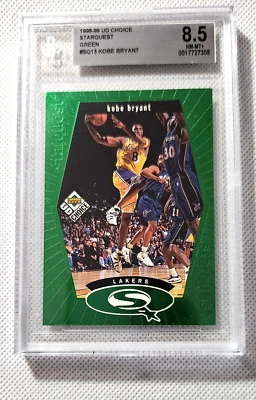 Kobe Bryant 1998-99 UD Choice Starquest Green #13 8.5 NM-MT+ - Image 1 of 2