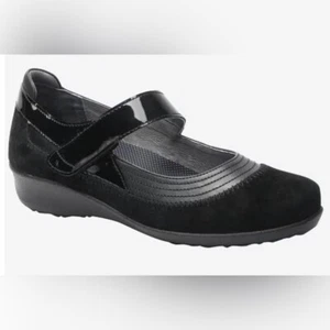 ๐ NWOT women's drew Genoa Mary Jane black shoes 10 WW - Picture 1 of 7