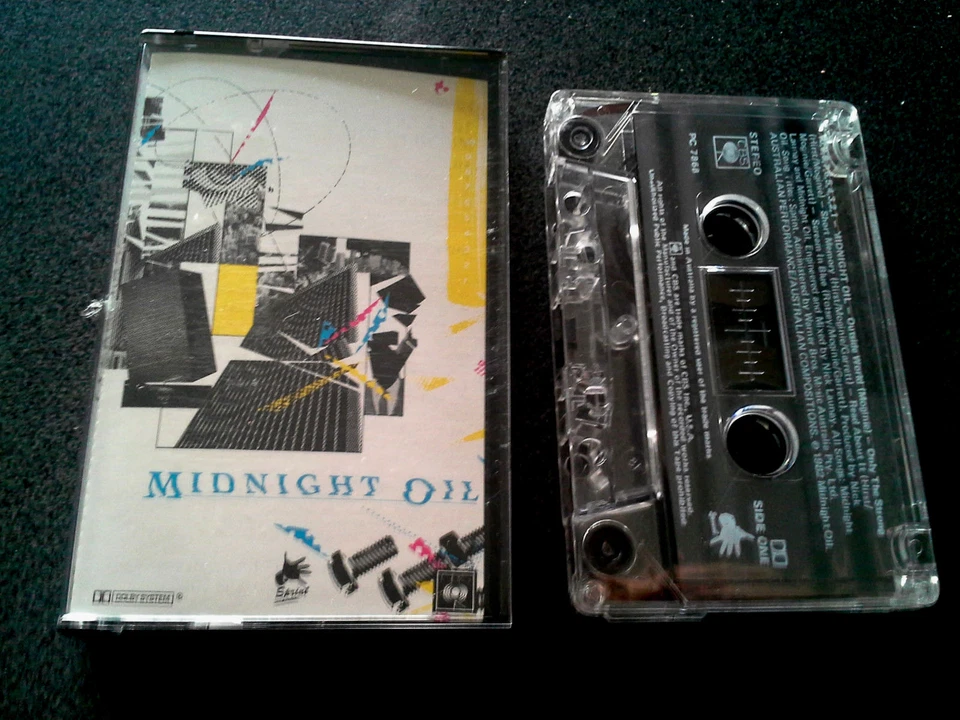 MIDNIGHT OIL 10 9 8 7 6 5 4 3 2 1  CASSETTE TAPE like new - Image 1 of 1