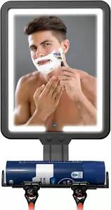 Lighted Shower Mirror Fogless for Shaving, Heated Fog Free Large 9.5*7Inch 3 Col - Picture 1 of 8