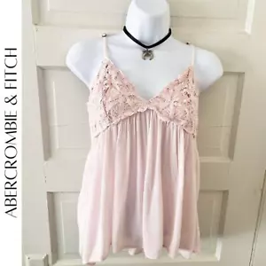 ABERCROMBIE & FITCH Pink Babydoll Top, S - Picture 1 of 8