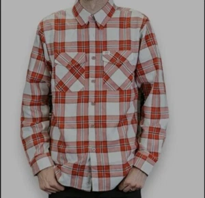 NWOT DIXXON Flannel Co. S&S Cycle Tramp Men's 2XL Red White Plaid - Picture 1 of 3