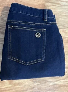 Michael Kors Skinny Ankle Jeans Womens Size 2 Dark Wash Stretch Zipper - Picture 1 of 9