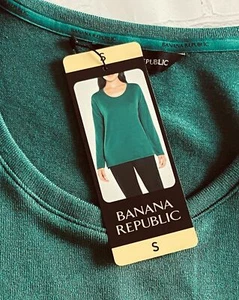 *NWT* Banana Republic® High/Low Hem Long Sleeve Top - Women's SIZE S - Picture 1 of 8