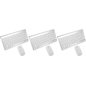 3 Sets Drahtlose Tastaturmaus Kabelloses Tastatur- Und Mausset - Bild 1 von 12