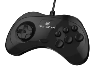 Retro-bit x SEGA Saturn Style Black 8 Button pad - USB - PC/MAC - RET00132 F43 - Picture 1 of 12