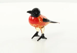 9973566-dss Glass Figure Muran. Style American Tit Schwarzkopfmeise 6cm New - Picture 1 of 3