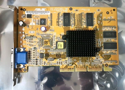 Vintage ASUS V7100MAGIC/PURE/32M/SE/U Nvidia GeForce 2 MX200 AGP 32M Video Card - Image 1 of 3