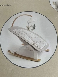 Mothercare Grey Cloud Wooden Baby Rocker - In Original Box - Excellent condition - Picture 1 of 2